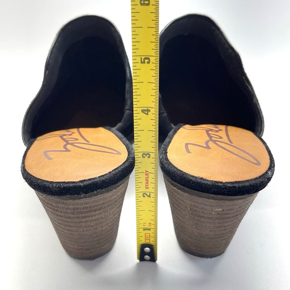 Zodiac Ada Mule Suede  Western Slip On Chunky Block Heels Shoes Boots Size 10 M - Picture 10 of 10